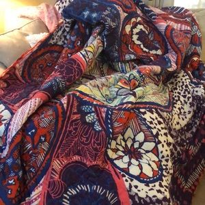 Anthropologie King Comforter and two King shams